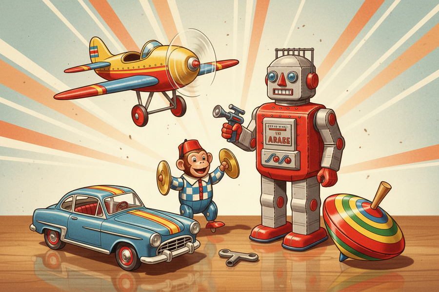 Tin Toys, Wind-Ups, and the Golden Age of Play