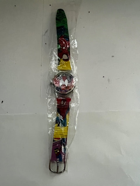 Vintage 1990s Spider-Man Quartz Watch - New in Sealed Package