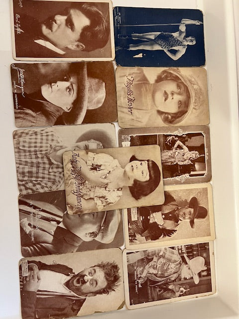 1920s Silent Film Star Exhibit Cards - Exhibit Supply Co. Chicago - Set of 19
