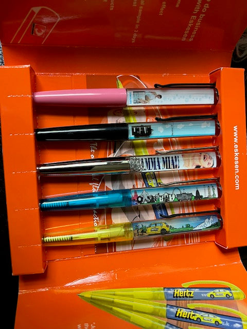 Eskesen Floaty Pens - Hertz, Broadway Shows & NYC (Collectible Set)