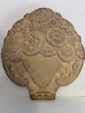 Antique Grueby / Pardee Unglazed Faience Architectural Tile - Floral Vase Motif