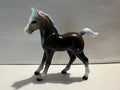 Vintage Hong Kong Toy Horse Figurine - Black & White Foal (Imperial?)