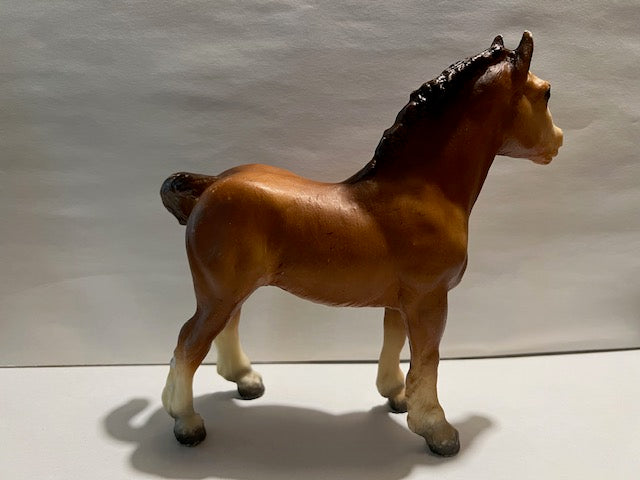 Vintage 1970s Breyer Clydesdale Foal - Light Chestnut