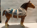 Vintage Breyer Traditional Clydesdale Model Horse with Saddle Blanket