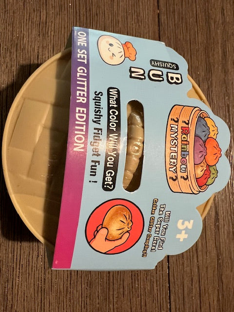Squishy Buns & Squeezy Dumplings Rare Glitter Lot - 11 Pieces with Original Packaging
