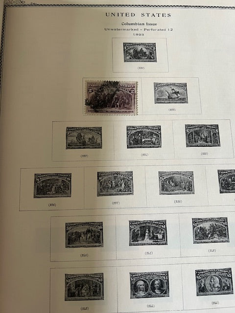 Scott's American Album for United States Stamps with Stamp Collection