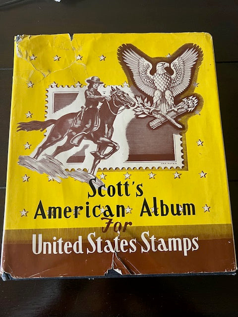 Scott's American Album for United States Stamps with Stamp Collection