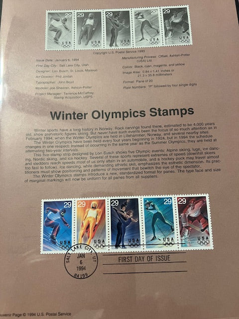 1994 USPS Commemorative Stamp Yearbook - Complete with First Day Covers