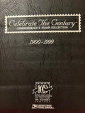 USPS Celebrate The Century Commemorative Stamp Collection Binder (1900-1999) - 10 Sheets