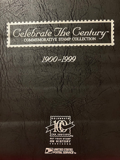 USPS Celebrate The Century Commemorative Stamp Collection Binder (1900-1999) - 10 Sheets
