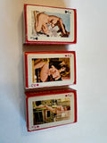 Vintage 1940s Mini Girlie Playing Cards - Set of 3 Decks