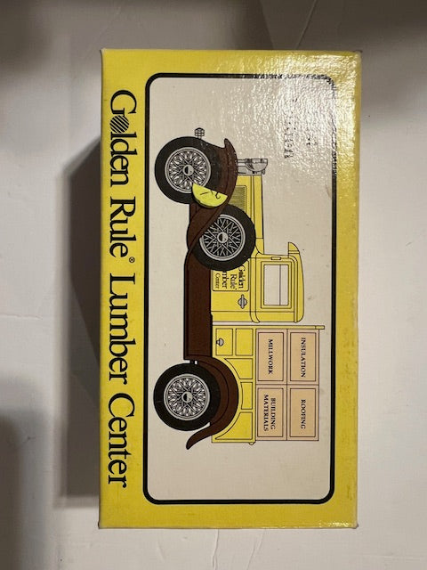 Golden Rule Lumber Center 1930 Model A Pickup Die-Cast Coin Bank with Key - 1/25 Scale First Edition