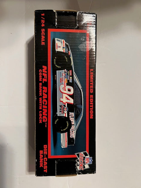 Atlanta Falcons NFL Racing 1/24 Die-Cast Coin Bank with Lock & Key (1996, Racing Champions)