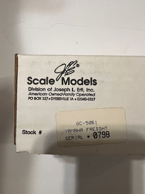 Yamaha Freight Truck Die-Cast Coin Bank with Key - Scale Models GC-5061, Mint in Box