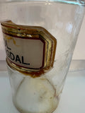 19th Century Antique Apothecary Pharmacy Bottle - "Ol. Amygdal" Label, JJ Insignia