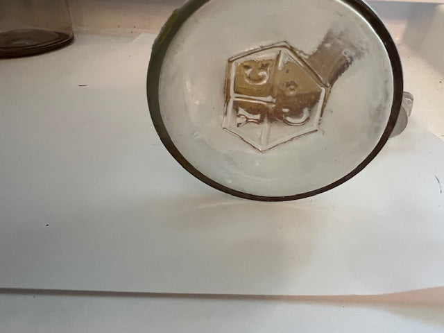 Rare Vintage 1920s York Glass Company Apothecary Jar with Stopper