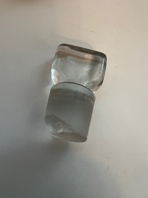 Rare Vintage 1920s York Glass Company Apothecary Jar with Stopper