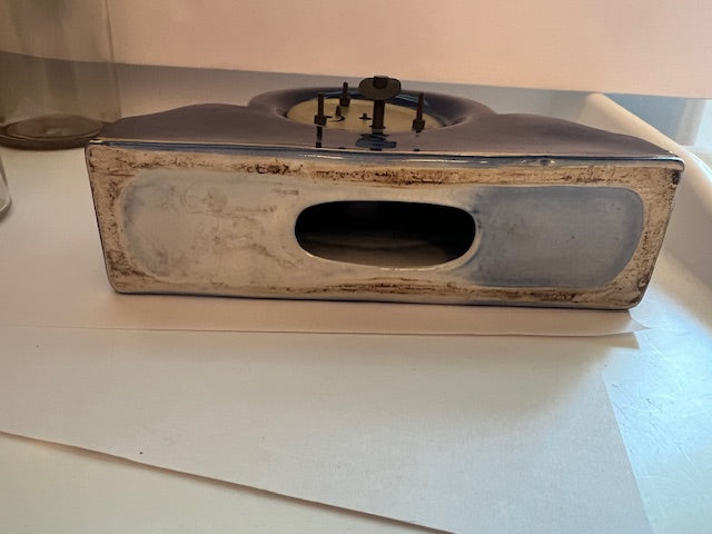 Vintage Mercedes Wind-Up Mantle Clock - Cobalt Blue & Gold, West Germany