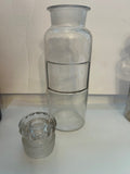 Antique 1890s Apothecary Pharmacy Jar with Fancy Stopper - No Label, 10.25" Tall