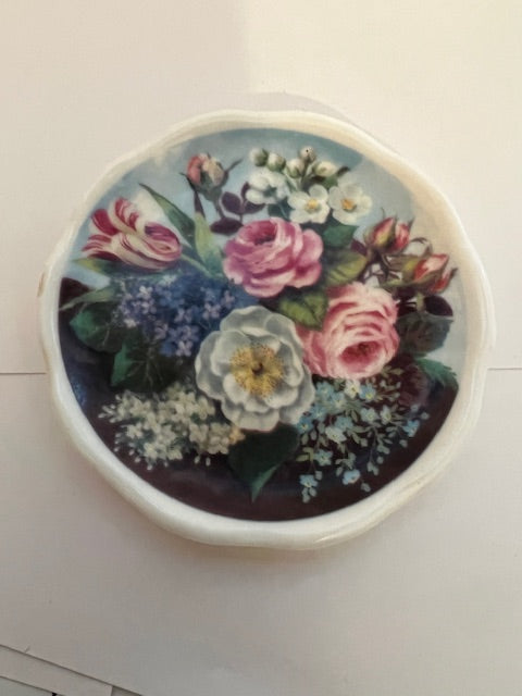 Vintage Shelley Ann Collection Fine Bone China Floral Butter Pat - Made in England