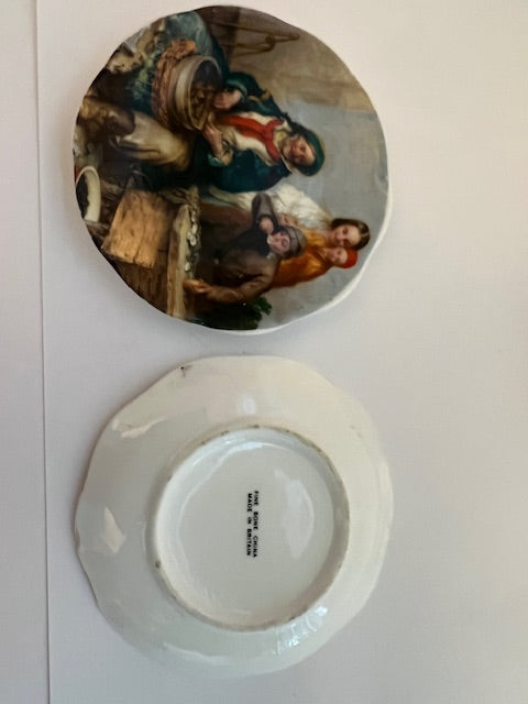Vintage Picard-Style Fine Bone China Butter Pats, Set of 6 (Made in Britain)
