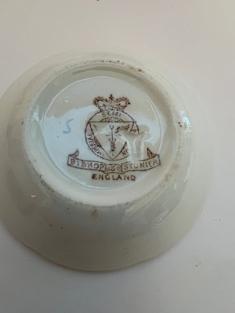Vintage Bishop & Stonier England Butter Pats - Set of 8