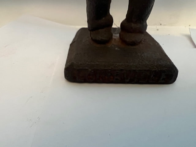 Vintage 1949 Louisville Cast Iron Bear Paperweight / Doorstop