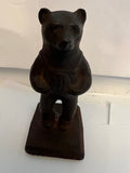 Vintage 1949 Louisville Cast Iron Bear Paperweight / Doorstop