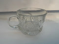 Antique Duncan & Sons EAPG Button Arches Clear Glass Souvenir Mug