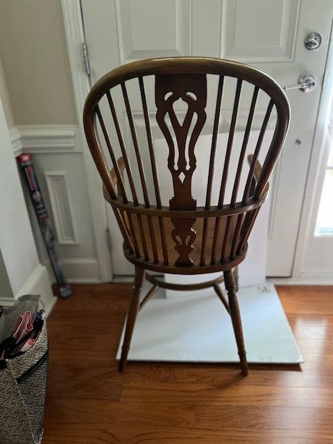 Vintage English Windsor Style Hoop-Back Armchair