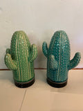 Pair of Ceramic Cactus Essential Oil Diffusers (Set of 2)