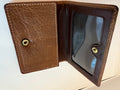 Vintage Coach Brown Leather Bifold Wallet / Card Case