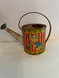 Vintage 1950s Ohio Art Tin Litho Children's Watering Can