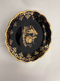 Limoges France Cobalt Blue & Gold Porcelain Small Dish - Courting Couple