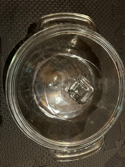 Vintage Anchor Hocking 1.5L Clear Glass Casserole Dish with Lid (USA)