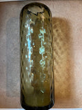 LSA Dapple Mouth-Blown Glass Vase, Topaz, 10¾" Tall — New
