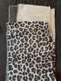Chico's Gray Leopard Print Scarf - New, 22" x 80"