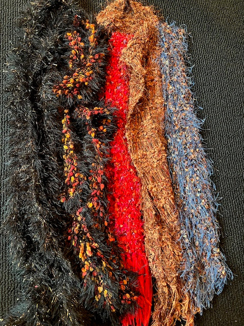 Set of 5 Popcorn Scarves - New, Never Worn