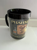 Vintage Thermo-Serv Pharmacy Postage Stamp Insulated Mugs - Set of 4