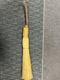 Vintage 1980s Hand-Braided Straw Broom - 29"