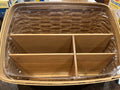 Longaberger 2004 Desk Organizer Basket with Protector & Wood Dividers