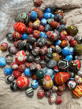 Lot of 120 Vintage Hand-Painted Miniature Glass Eggs (Purchased in China, Late 1980s)