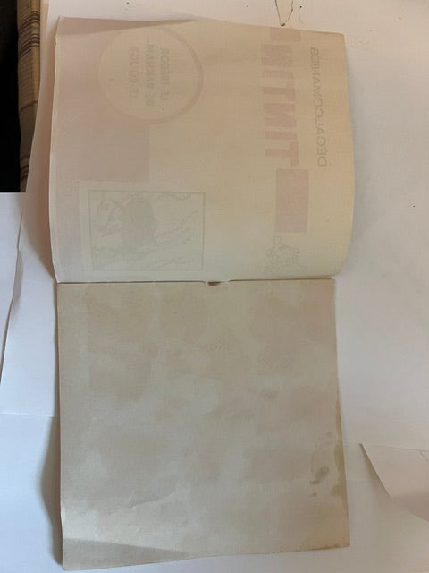 Rare 1960 Belgian Tintin D\u00e9calcomanies Decal Booklet Set (Complete Decals)