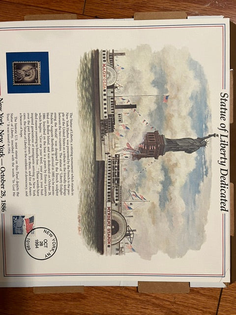 Postal Commemorative Society U.S. First Day Covers Collection (90 Covers, 1992-1995) in Hardback Binder