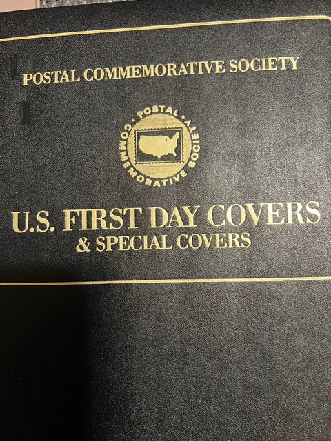 Postal Commemorative Society U.S. First Day Covers Collection (90 Covers, 1992-1995) in Hardback Binder