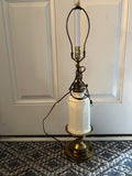 Vintage Stiffel Hollywood Regency Porcelain & Brass Table Lamp