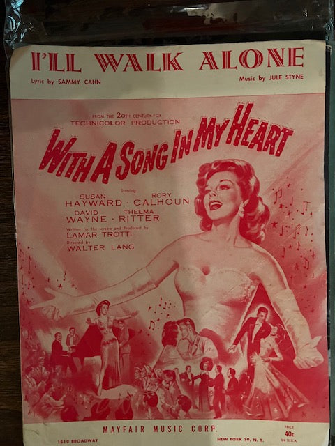 Lot of 12 Vintage Sheet Music Pieces & Songbooks (1940s-1970s)
