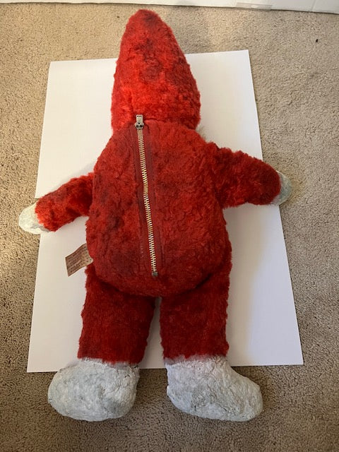 Vintage 1950s-60s Rubber Face Santa Claus Plush Doll