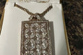 18K Gold Vermeil Pavé Pendant Necklace - New in Box, Never Worn