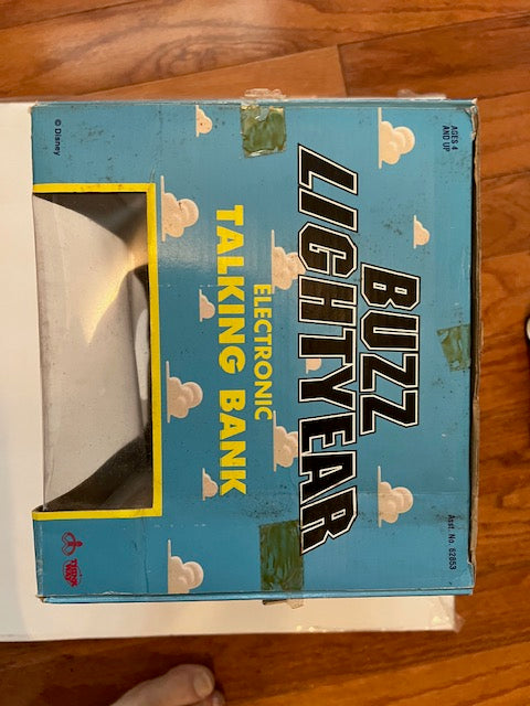 1995 Toy Story Buzz Lightyear Electronic Talking Bank - In Box